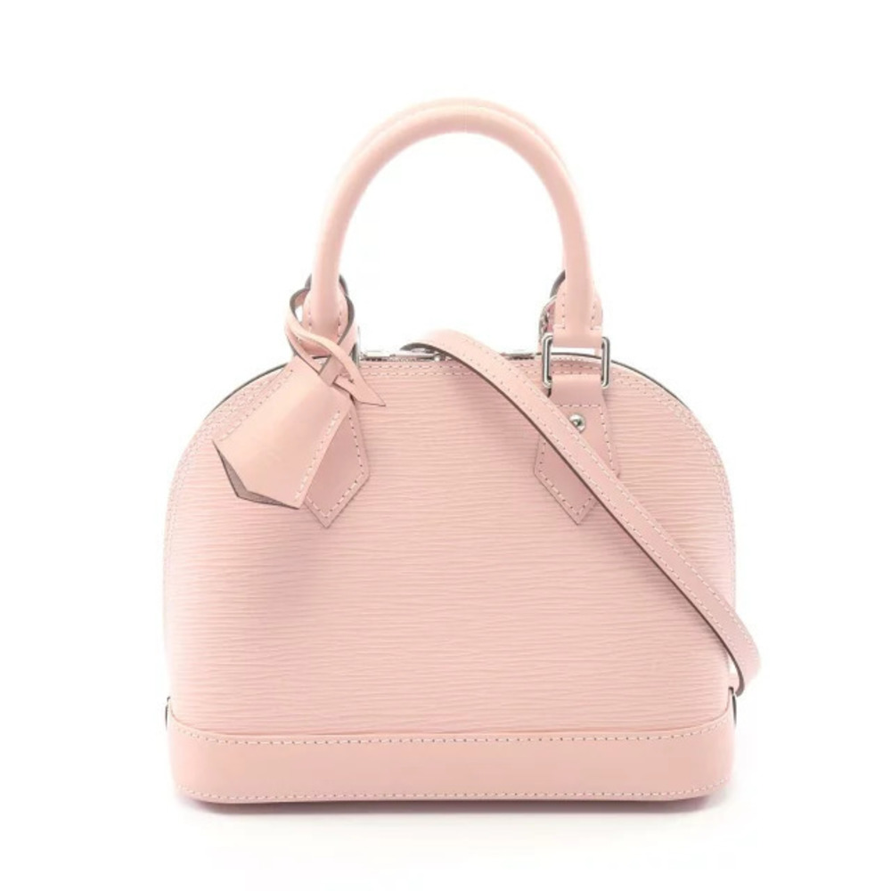 Louis Vuitton Alma Epi Ballerine Top Handle Bag Leather Rose Pink
